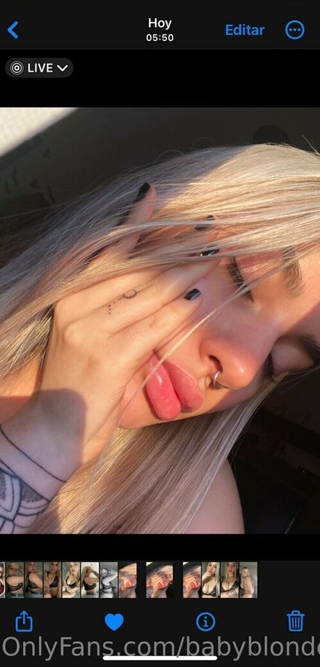 Nacktes geleaktes OnlyFans-Foto von Babyblondevip